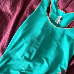The North Face Turquoise and Coral Tank Top